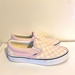 Pink Checkered Vans